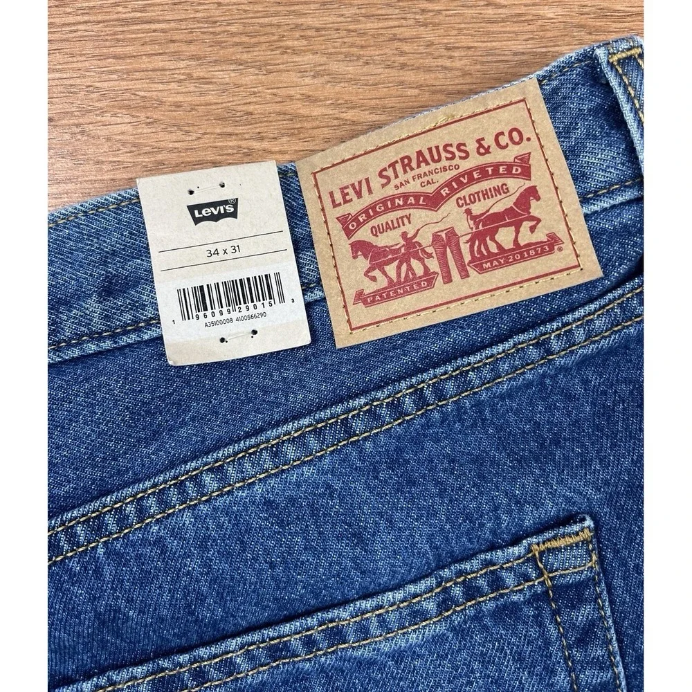 Levi's '94 Baggy Mid Rise Straight Leg Loose Jeans Men's Size 34 x 31 NEW